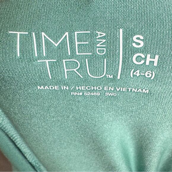 Aqua seafoam green jersey knit swing dress with pockets size small NWT - Picture 6 of 6